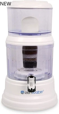 Sistema de filtro de agua por gravedad de encimera de 4 galones, sistema de filtración alcalina Foto 1 de 4