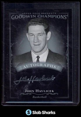 2016 UPPER DECK GOODWIN CHAMPIONS #BA-JH JOHN HAVLICEK BLACK AND WHITE AUTO - Imagem 1 de 4