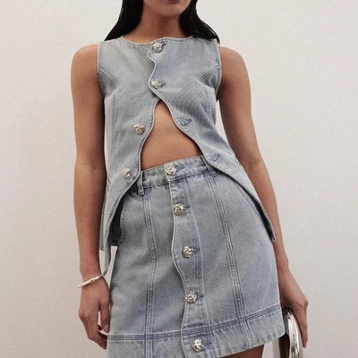 🌟 SHEIKE Lainey Denim Set – Size 10 AU | RRP $449 | Stunning Two-Piece Outfit - image 1 of 4