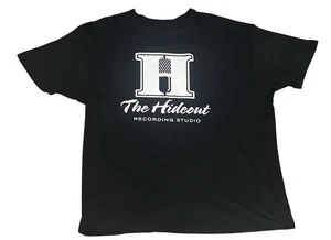 T-Shirt Herren L/XL "The Hideout" Tonstudio schwarz. - Bild 1 von 3
