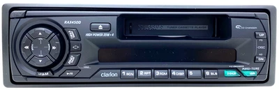 CLARION RAX450D OLD SCHOOL FM CASSETTE PLAYER STEREO 35W x 4 AMPLIFIER RADIO NEW - Image 1 of 3