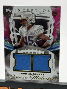 2024 topps inception Ladd McConkey Source Materials /99 # SM-LF - Picture 1 of 2