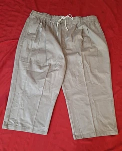 Creekwood Men's Khaki Elastic Waistband Drawstring Pants Size 60 x 25 - NEW - Picture 1 of 4