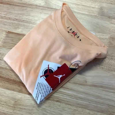 NWT Boys Air Jordan New With Tags Graphic Short Sleeved Tshirt - Orange- Medium - Image 1 of 4