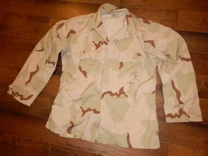 CAMICIA mimetica deserto RAID DCU modificata esercito americano * grande regolare * tasche a spalla - Foto 1 di 5