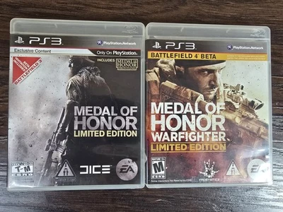 (Lot Of 2) Medal of Honor Warfighter Limited Edition PlayStation 3 W/Manual  - Image 1 of 3