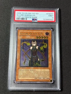 Yugioh PSA 9 Allure Queen LV5 CDIP-EN007 1st Edition Ultimate Rare Clean Card - Image 1 of 4