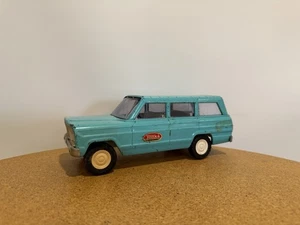 Vintage Aqua Tonka Jeep Wagoneer (missing tailgate) 9” Long - Picture 1 of 9