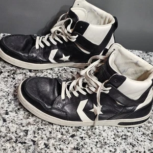 Vintage Converse John Varvatos Weapon Black White Leather Men’s 10.5 - Picture 1 of 8