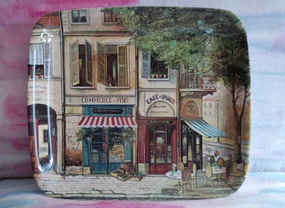 PIMPERNEL Parisian Scenes SANDWICH Snack TRAY small NEVER USED NEW! - Image 1 of 4