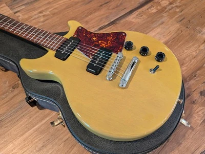 1993 USA Hamer P90 Special Double Cutaway DC TV Yellow W/OHSC Excellent Cond - Image 1 of 4