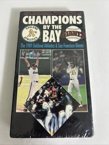 CHAMPIONS BY THE BAY Sealed Giants vs. A's 1989 Bay Bridge World Series VHS - Foto 1 di 10