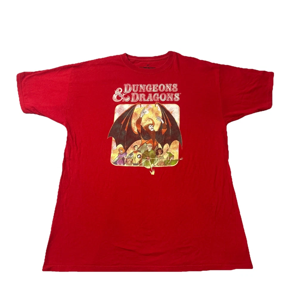 Camiseta Dungeons & Dragons XL para hombre - 1983 arte de portada de dibujos animados Ripple Junction Foto 1 de 4