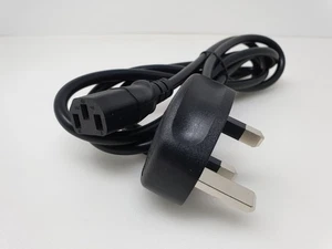 For ASUS BE249QG 24" Monitor Mains Power Cable AC Power Lead Cord 2m UK Plug - Picture 1 of 5