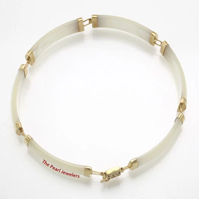 Pulsera de madreperla de oro amarillo de 14k con cierre “Joy” Foto 1 de 4