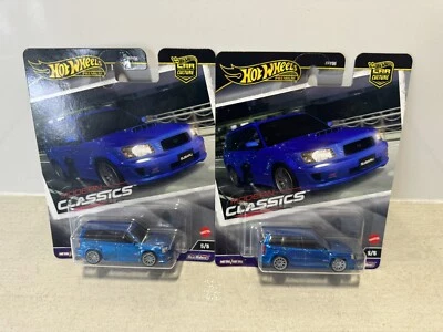 Hot Wheels Premium Modern Classics Subaru Forester STI NEW 5/5 Lot Of 2 - Image 1 of 4