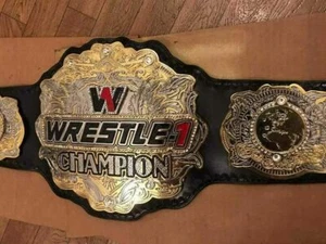 Cintura W WRESTLE-1 Championship.Taglia adulto zinco metallo 4MM - Foto 1 di 3