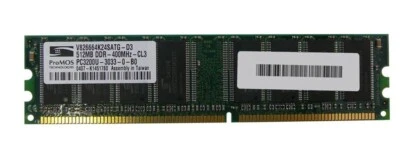 ProMOS Tech 512MB PC2-3200 DDR-400 RAM Memory (V826664K24SATG-D3) - Image 1 of 2