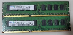 Memoria Samsung 8GB 2X4GB 2RX8 PC3-10600E-9-10-E1 M391B5273CH0-CH9 - Imagen 1 de 3