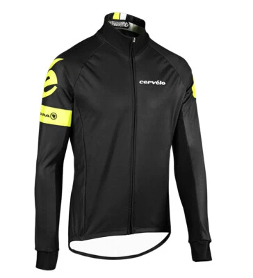 Chaqueta Cervelo Roubaix Para Hombre Pequeña S Endura Ciclismo A Prueba de Viento Negra/Alta Visibilidad NUEVA Foto 1 de 4