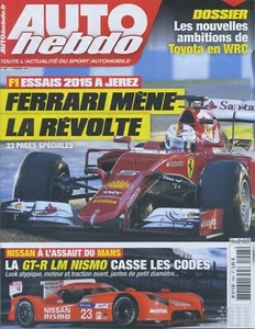 AUTO HEBDO n°1997 04/02/2015 Essais F1 JEREZ TOYOTA GT86 CS-R3 NISSAN GT-R LM - Foto 1 di 1