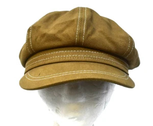 Free People FP Bowery Slouchy Lieutenant Hat Whiskey Brown OS Adult Womens - Picture 1 of 7