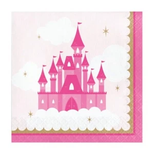 Little Princess Party Lunch Napkins/Serviettes 2ply 16pk Princess Party Supplies - Picture 1 of 1
