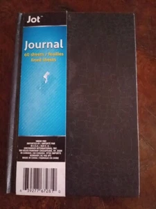 Jot Hard Vinyl Cover Journal Notebook 60 Sheet 5" x 7" BLACK - Picture 1 of 4