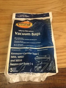 Envirocare Micro Filtration Vacuum - Kenmore 5055 50557 50558 C/C-5 3 Bags - Picture 1 of 3