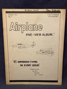 Jan 1974 Vol 1 Airplane Five-View Album Miniature Aircraft Messerscmitt Saab 19 - Picture 1 of 9