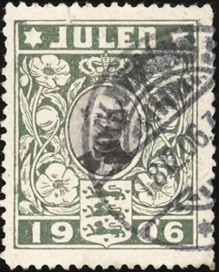 DENMARK, 1906. TB Seal 3, Used - Picture 1 of 1
