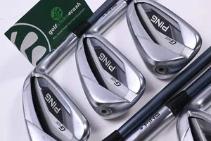 Ping G425 Irons / 5-PW+GW / Blue Dot / Stiff Flex Ping Alta CB Slate AWT Shafts - Picture 1 of 7