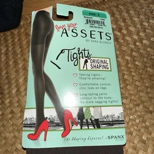 Spanx Love Your Assets Tights Original Shaping BROWN  Size 3, New - Picture 1 of 4