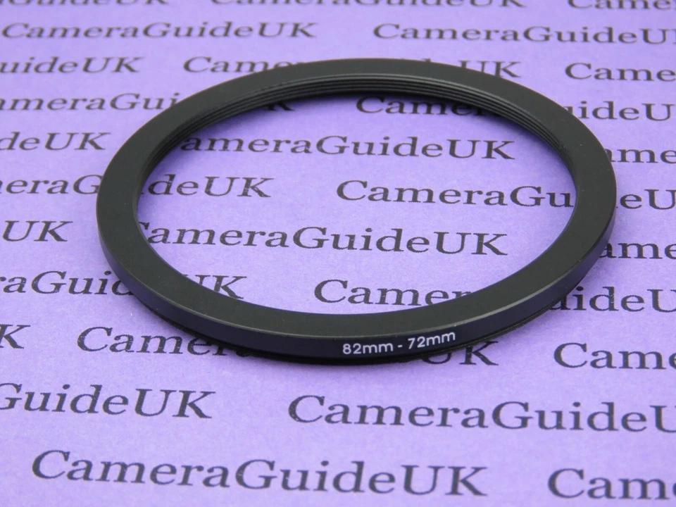 82mm to 72mm Male-Female Stepping Step Down Filter Ring Adapter 82mm-72mm  - Image 1 of 2