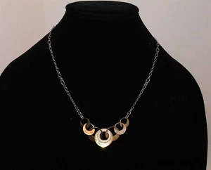 Rebecca Italy Multi Jeweled Circle Necklace - Picture 1 of 6