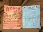 1928-1955 Ford Parts & Accessories Dealer Net Price List & Supplement #1, 1955