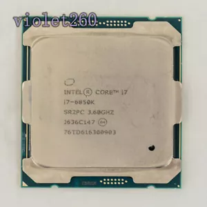 Intel Core i7-6850K FCLGA2011 CPU Processor 3.6GHz 6C/12T 15 MB - Picture 1 of 1