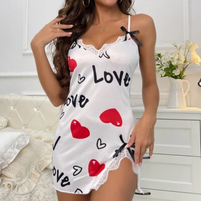 Women's Sexy-Lingerie Babydoll G-string Sleepwear Underwear Lace Dress Nightwear - Image 1 of 4