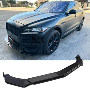 Divisor delantero de carbono para Jaguar XE F pace labio delantero espada alerón barras de apoyo - Imagen 1 de 12