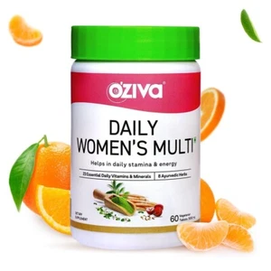 OZiva Daily Women’s Multivitamin 60 Tabs Boosts Energy & Hormonal Balance - Bild 1 von 12