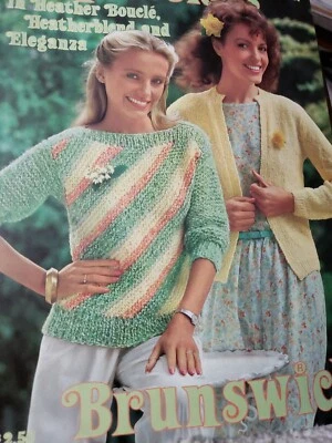 Brunswick  Vintage Knitting Pattern 827 Impressions  - Image 1 of 4