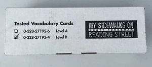 My Sidewalks On Reading Street Tested Vocabulary Cards Level B Grade 2 - Imagen 1 de 2