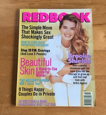 Redbook Magazine February 1997 Brooke Shields Cover No Label Newsstand  - Image 1 of 2