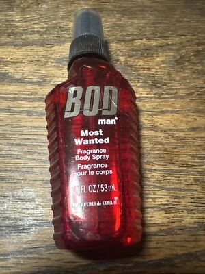 BOD man Most Wanted Fragrance Body Spray 1.8 oz ORIGINAL Made In USA New - Image 1 of 2