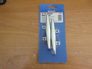Attwood 4-1/2" Hollow Base Cleat, Part 6244-D3, 1 Pair, Perma Plate Chrome - Picture 1 of 3