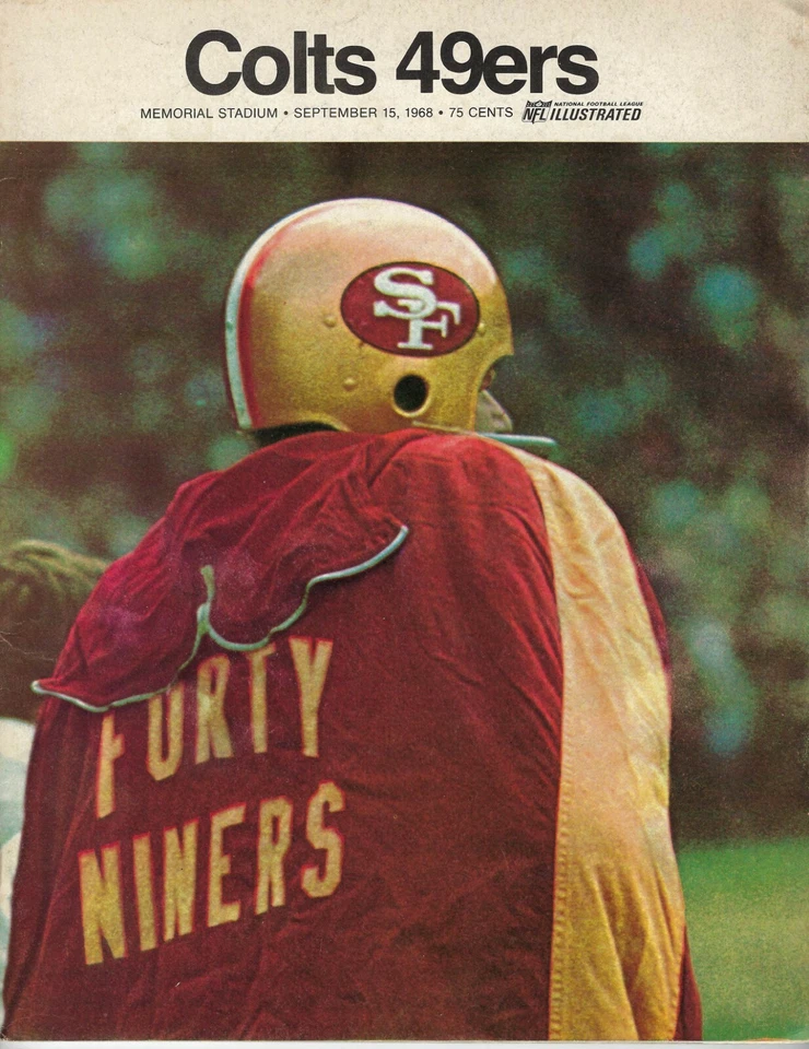 1968 9/15 football program San Francisco 49ers v Baltimore Colts GOOD - Image 1 of 1