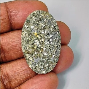Piedra druzy pirita oro natural pirita cabujón piedra preciosa suelta 78 Cts. ME-11546 - Imagen 1 de 3