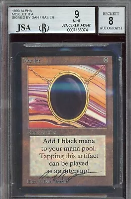 SIGNED BGS/JSA 9/8 Alpha Mox Jet ~ Vintage MTG/Magic!!! - Image 1 of 2