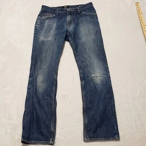 Vans Jeans V56 Standard Straight Skater Denim Blue Men’s 32 x 30 Distress - Picture 1 of 9