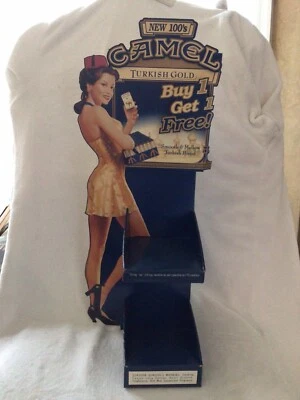 Camel Cigarette Girl Turkish Gold STORE DISPLAY ADVERTISING Near Mint! - Image 1 of 4
